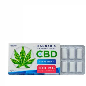 CBD Kaugummi Pfefferminze oder schwarze Johannisbeere