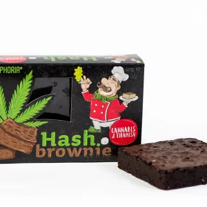 Hash Brownie Reines Cannabis, Walnuss oder Tiramisu
